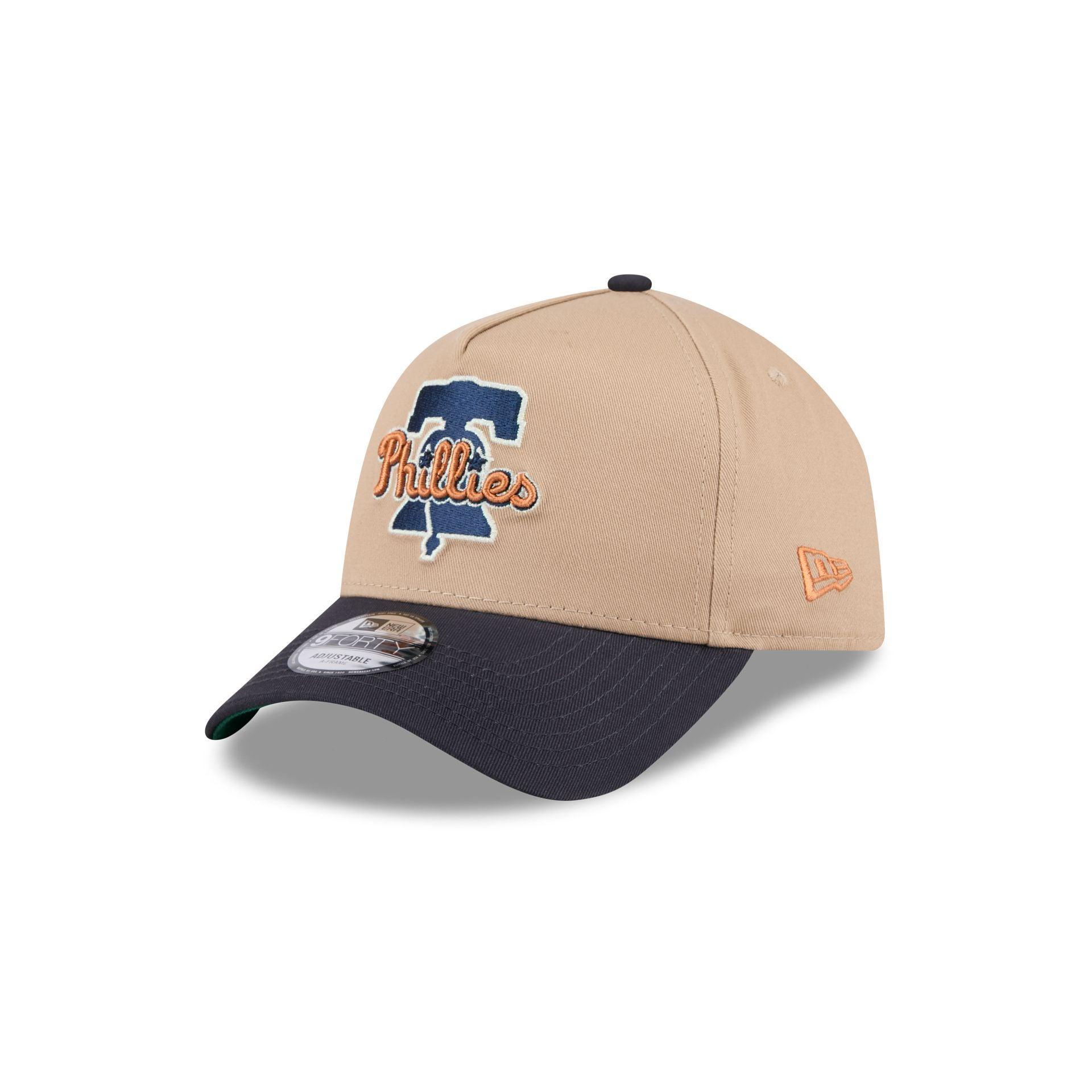 Philadelphia Phillies Beige Khaki 9FORTY A-Frame Snapback Hat Male Product Image