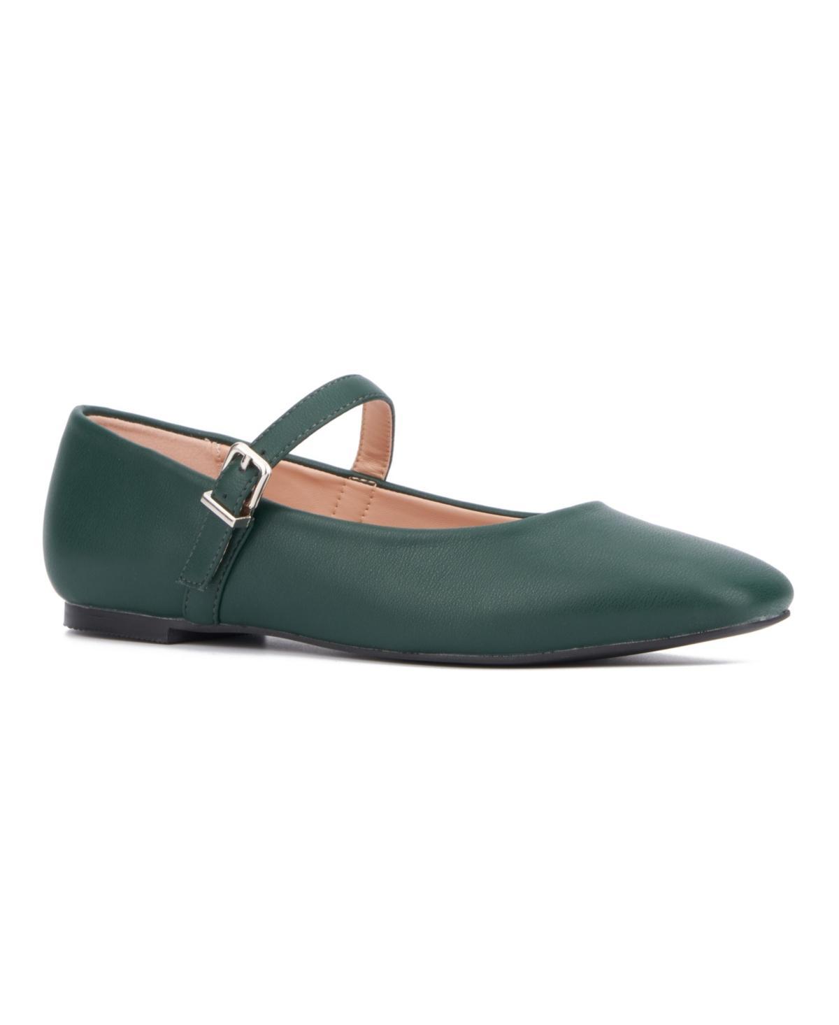 New York & Company Page Women's Ballet Flats, Size: 6, Green Green Product Image