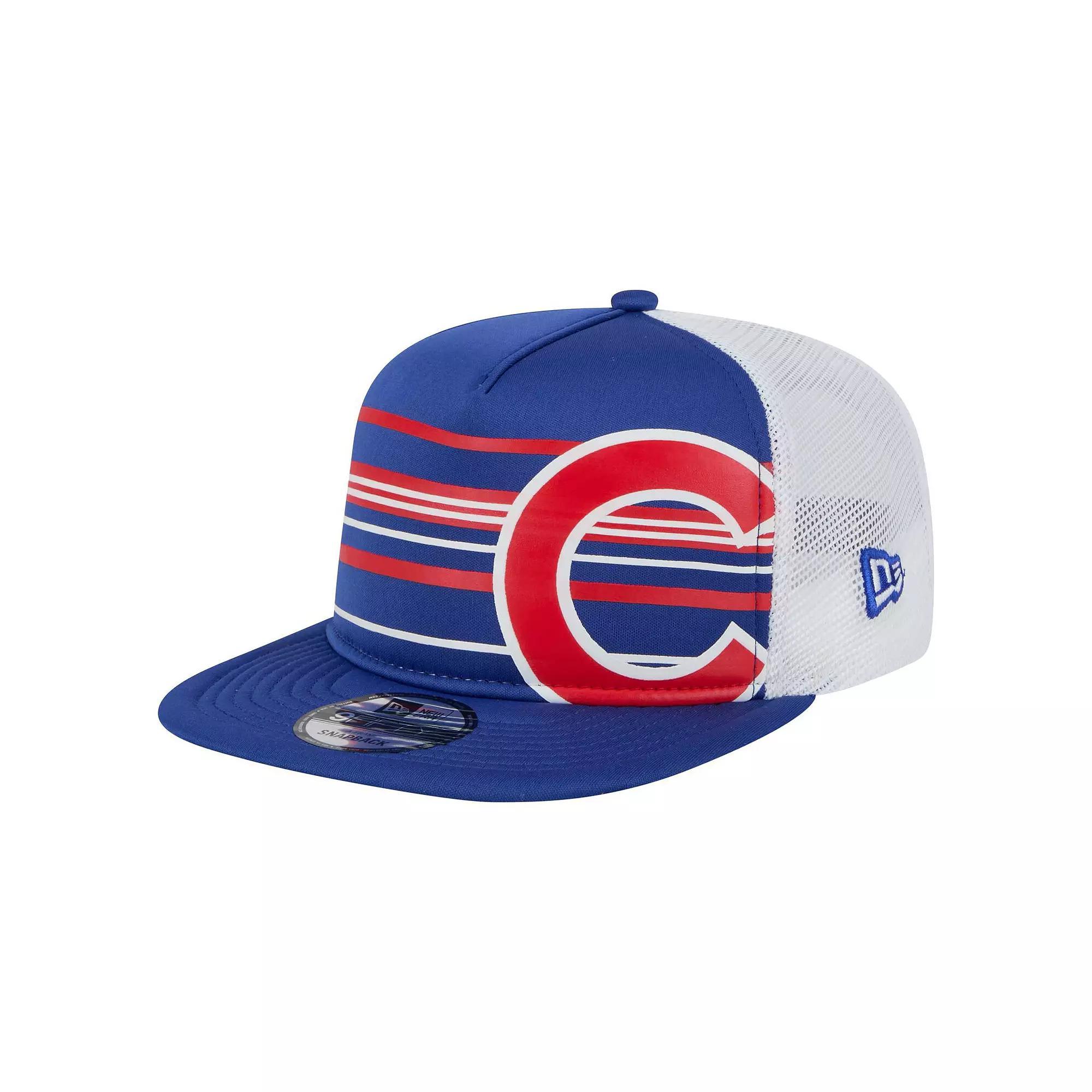 Men's New Era  Royal Chicago Cubs 9FIFTY A-Frame Trucker Snapback Hat, Blue Product Image