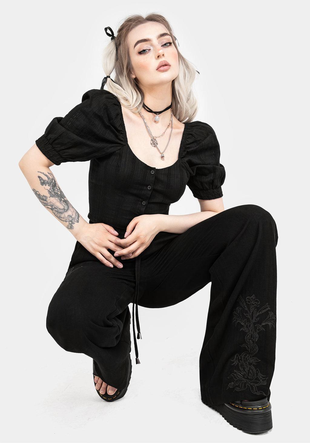 Gorse Cotton Puff Sleeve Blouse Top Product Image