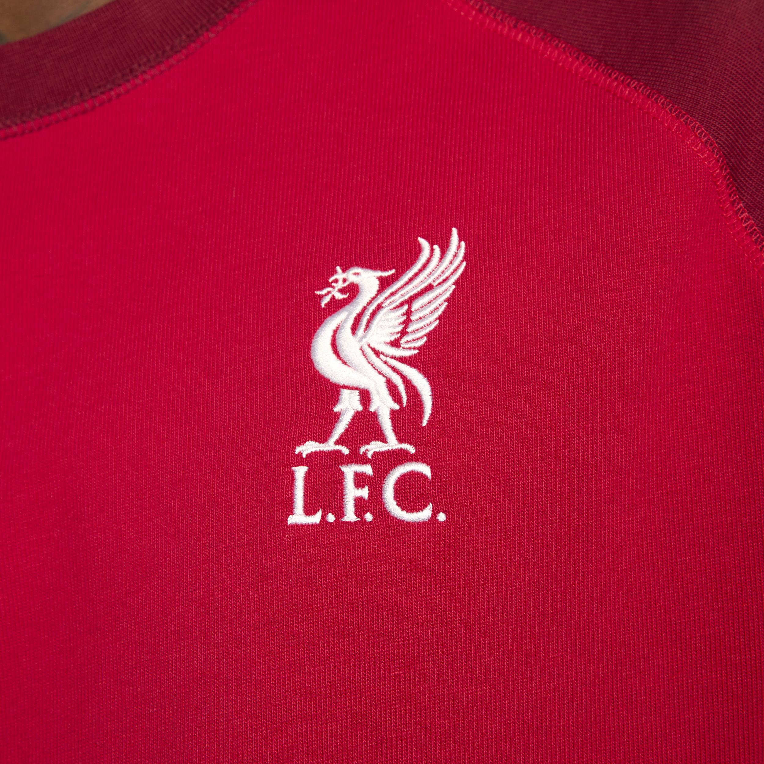 Men's Nike Red Liverpool Travel Raglan T-Shirt, Size: Small, Lvp Red Product Image