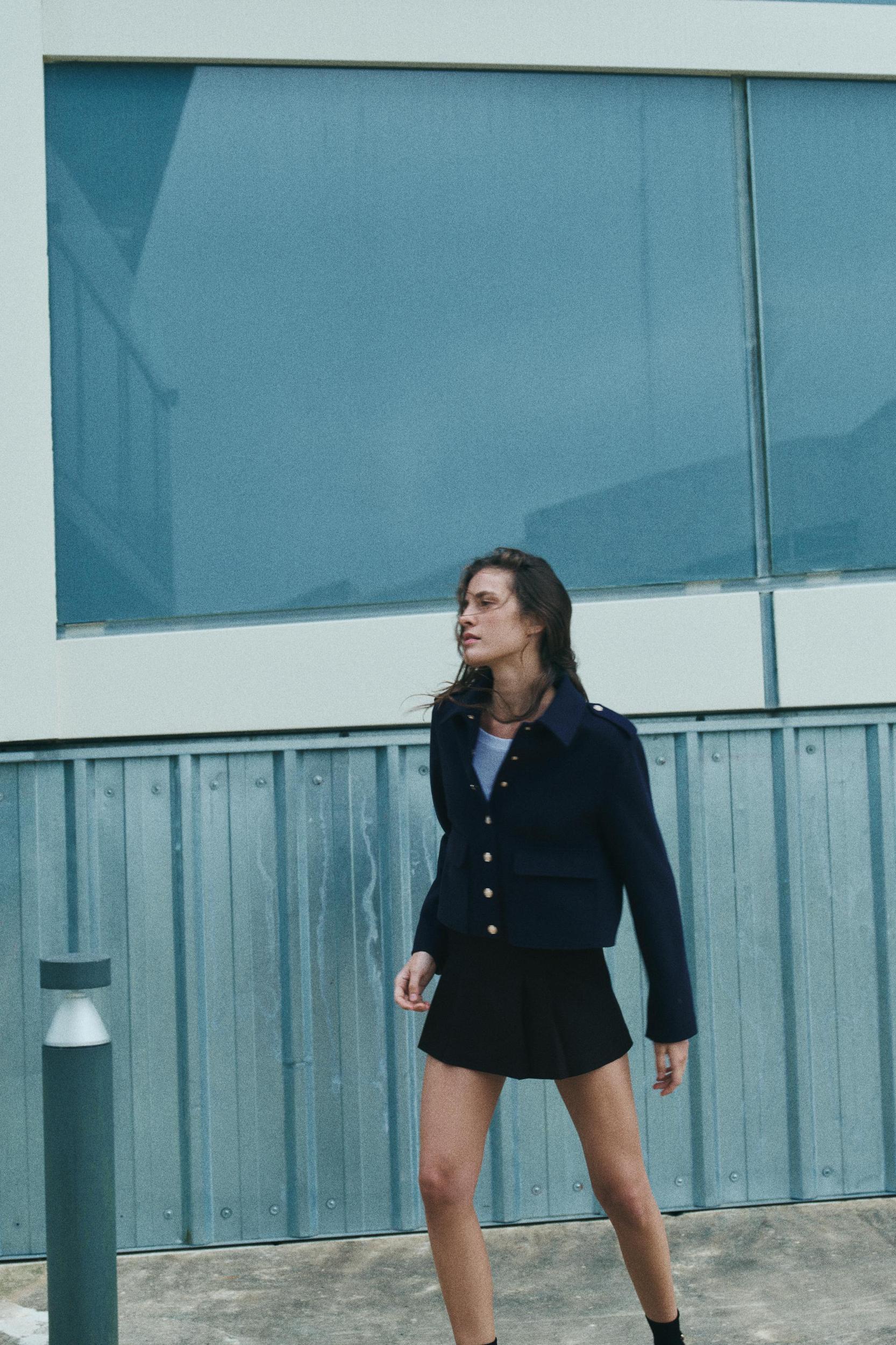 CROPPED SOFT JACKET Product Image