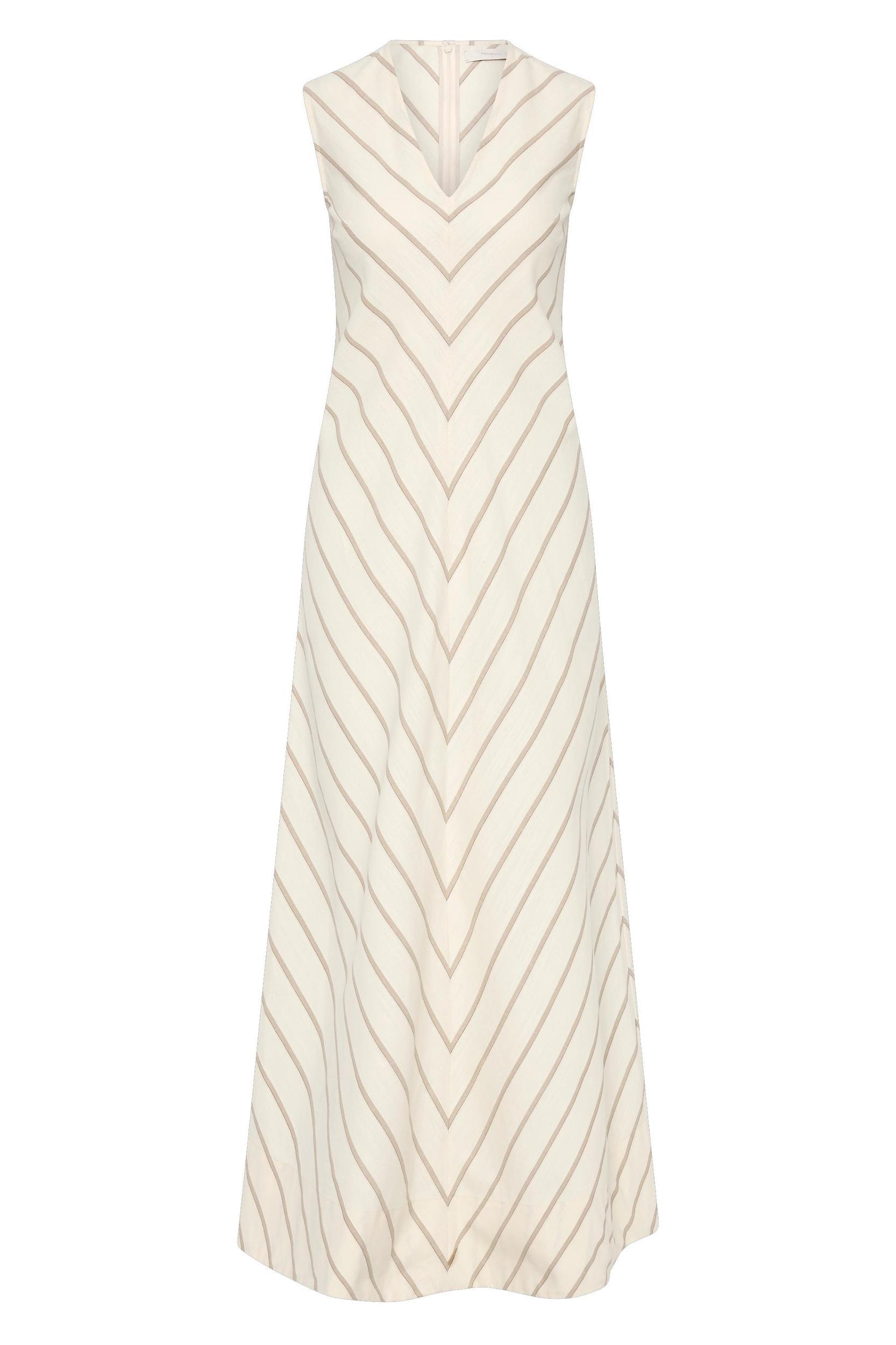 Marteret Stripe Midi Dress Shadow Stripe Butter Product Image