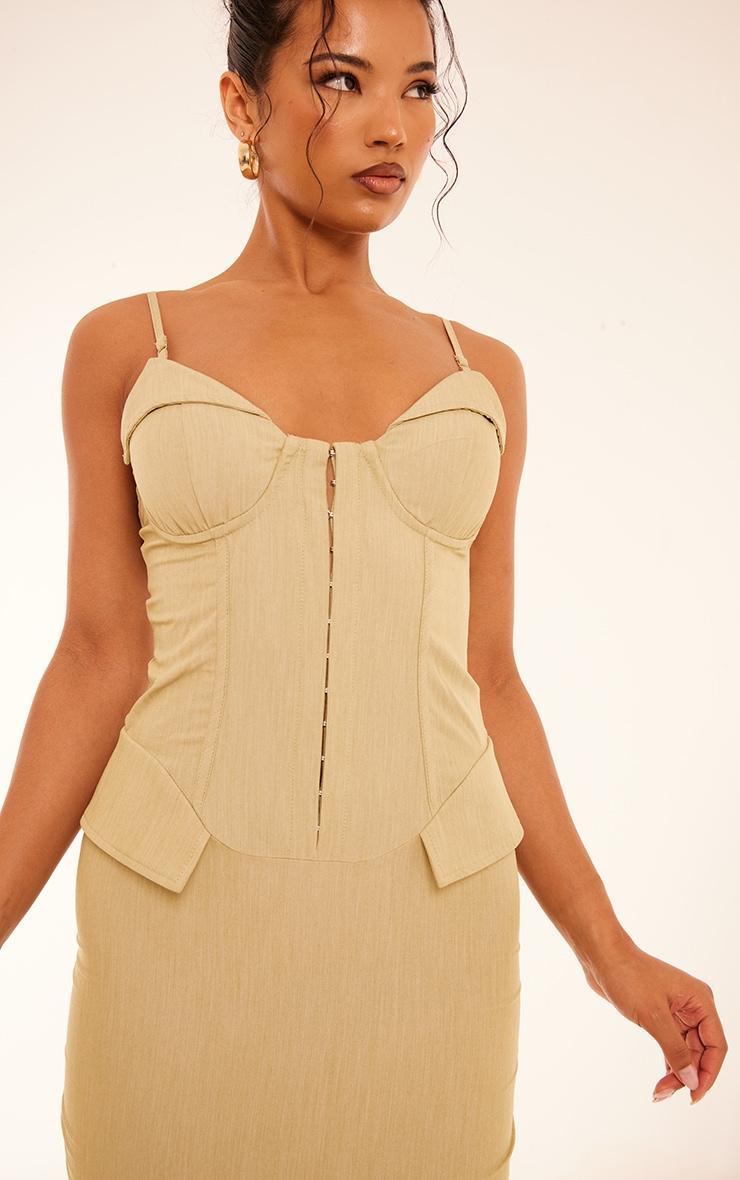 Sage Green Tailored Midaxi Dress Product Image