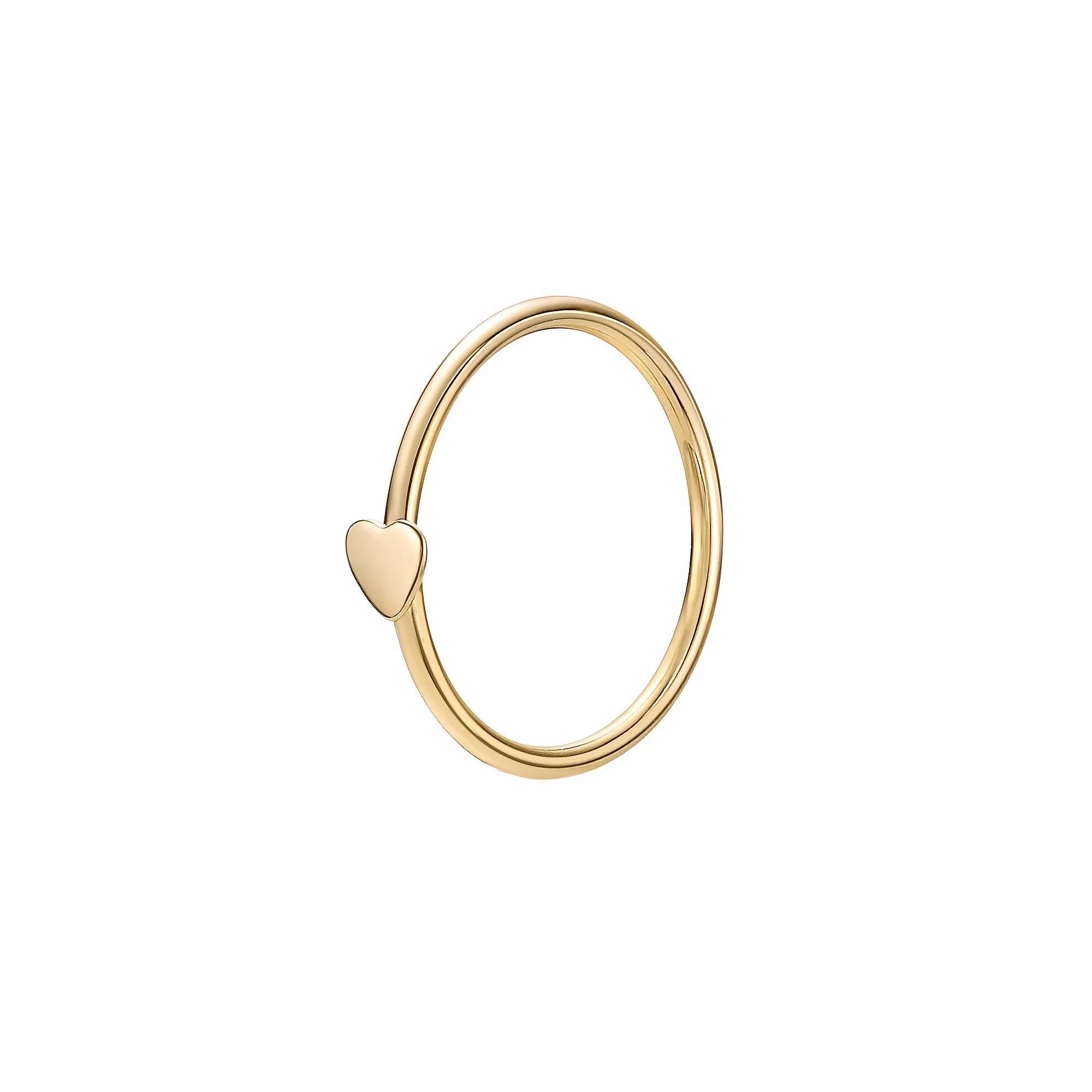 Lila Moon 14k Gold 8 mm Seamless Heart Nose Ring, Women's, Yellow Product Image