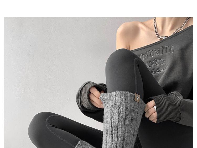 Ribbed-Knit Socks in 6 Colors Product Image