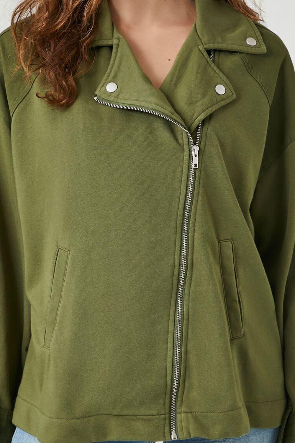 French Terry Zip-Up Jacket | Forever 21 Product Image