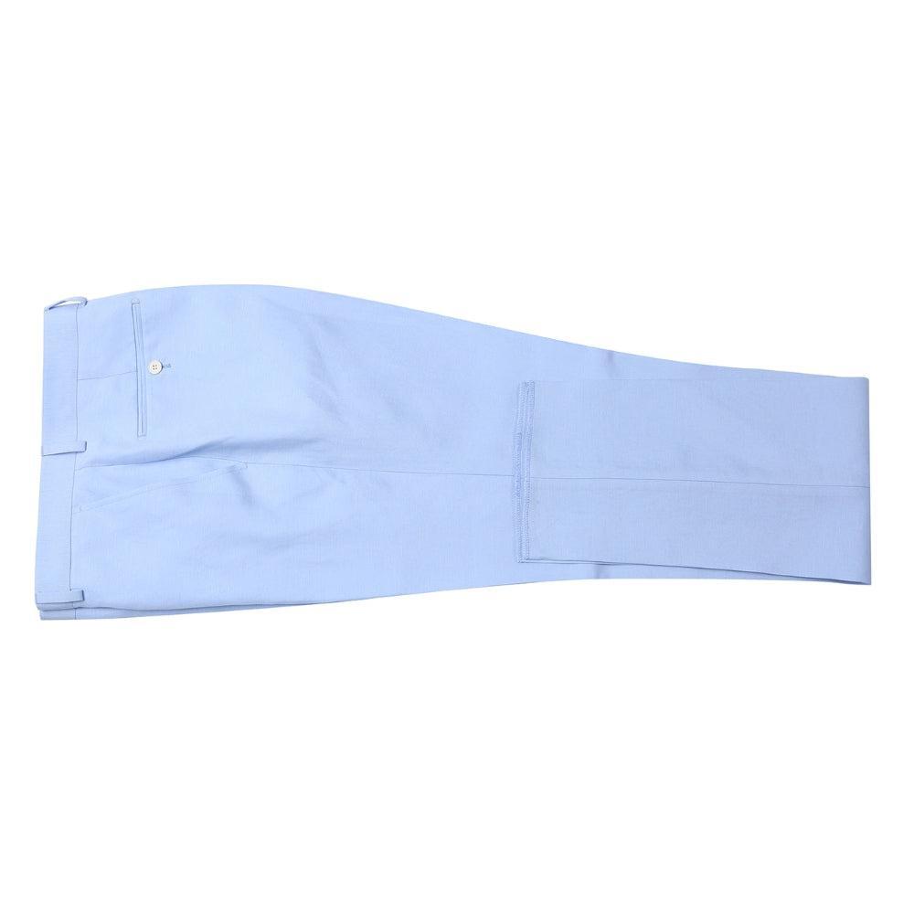Men's Blue 2-Piece Slim Fit Linen Suit Product Image