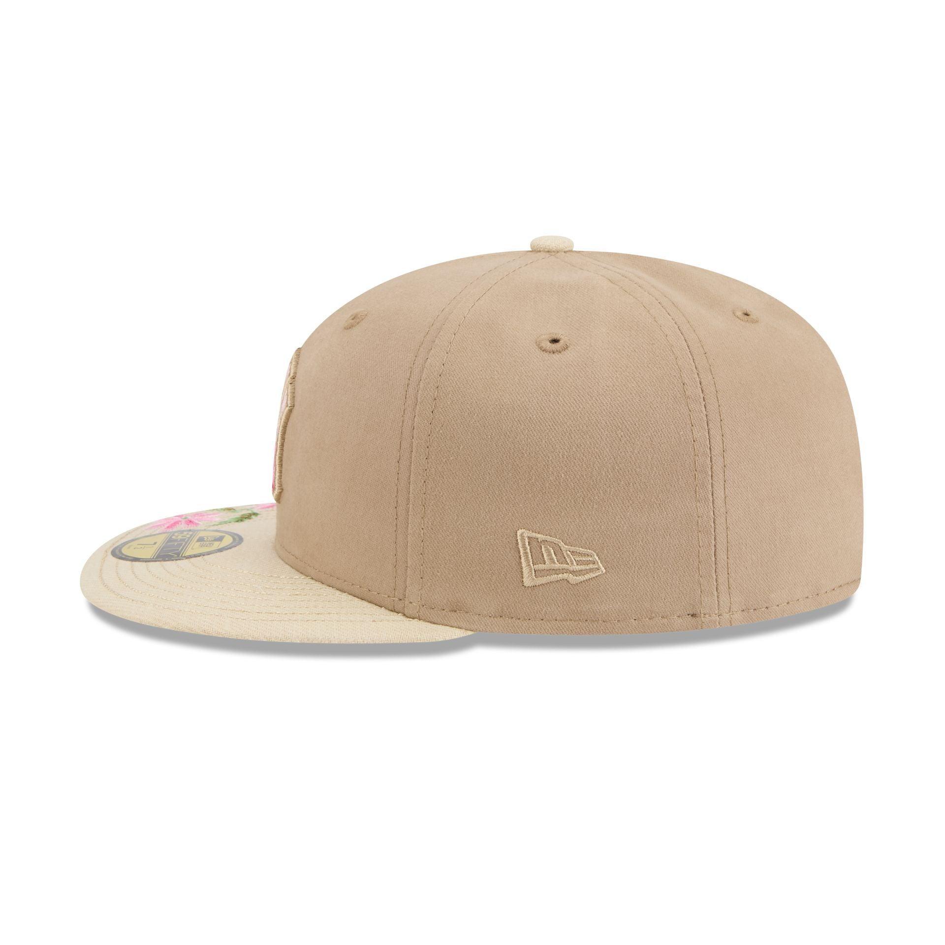 New York Yankees Hand Stitched Floral 59FIFTY Fitted Hat Male Product Image