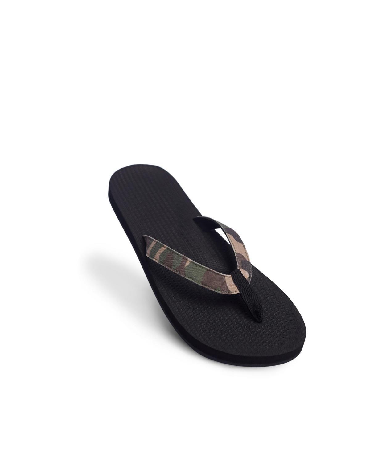 Indosole Mens Men s Flip Flops Camo - Black Product Image
