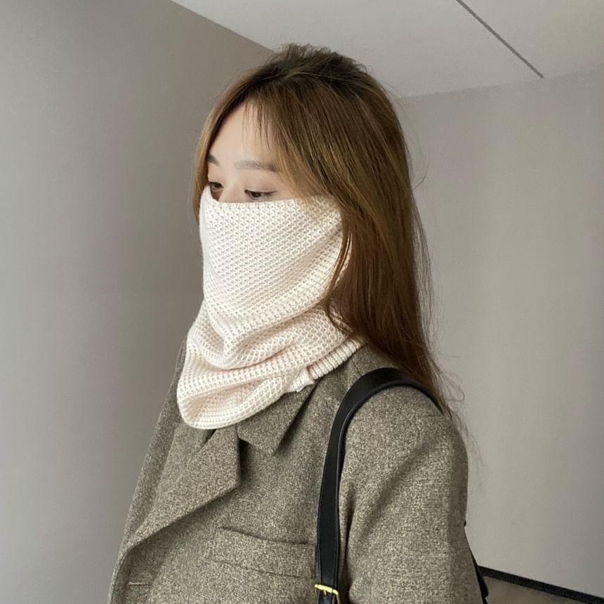 Plain Multi-Way Knit Scarf / Beanie Product Image