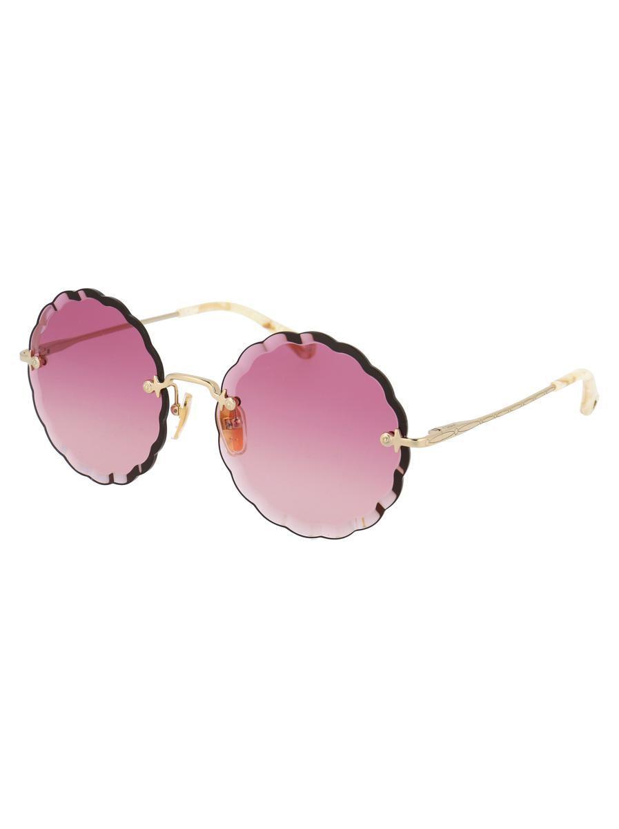 CHLOÉ Chloe Eyewear Sunglasses In 003 Gold Gold Pink Product Image