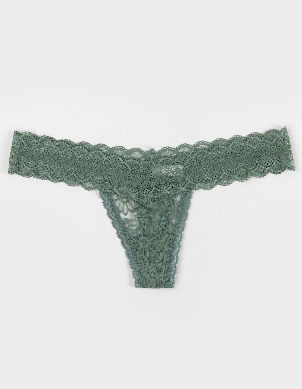 FULL TILT Lace Thong - LT PURPLE Product Image
