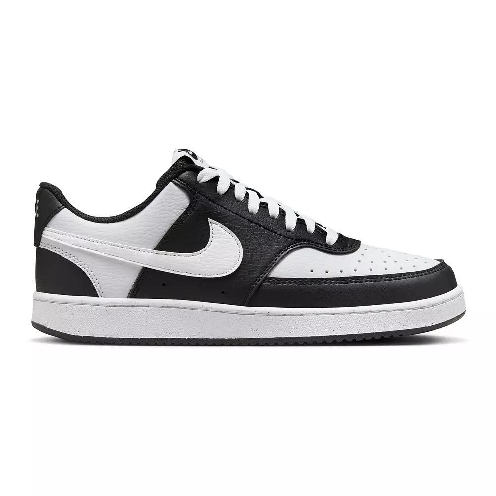 Nike Court Vision Next Nature Women's Low-Top Shoes, Size: 5.5, Black White Product Image