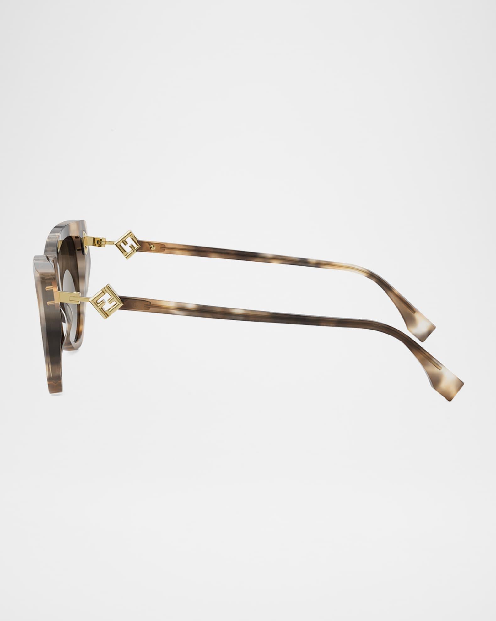 FF Diamond Logo Acetate & Nylon Cat-Eye Sunglasses  Product Image