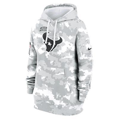 Houston Texans Salute to Service Primary Edge Club Nike Women's NFL Pullover Hoodie Product Image