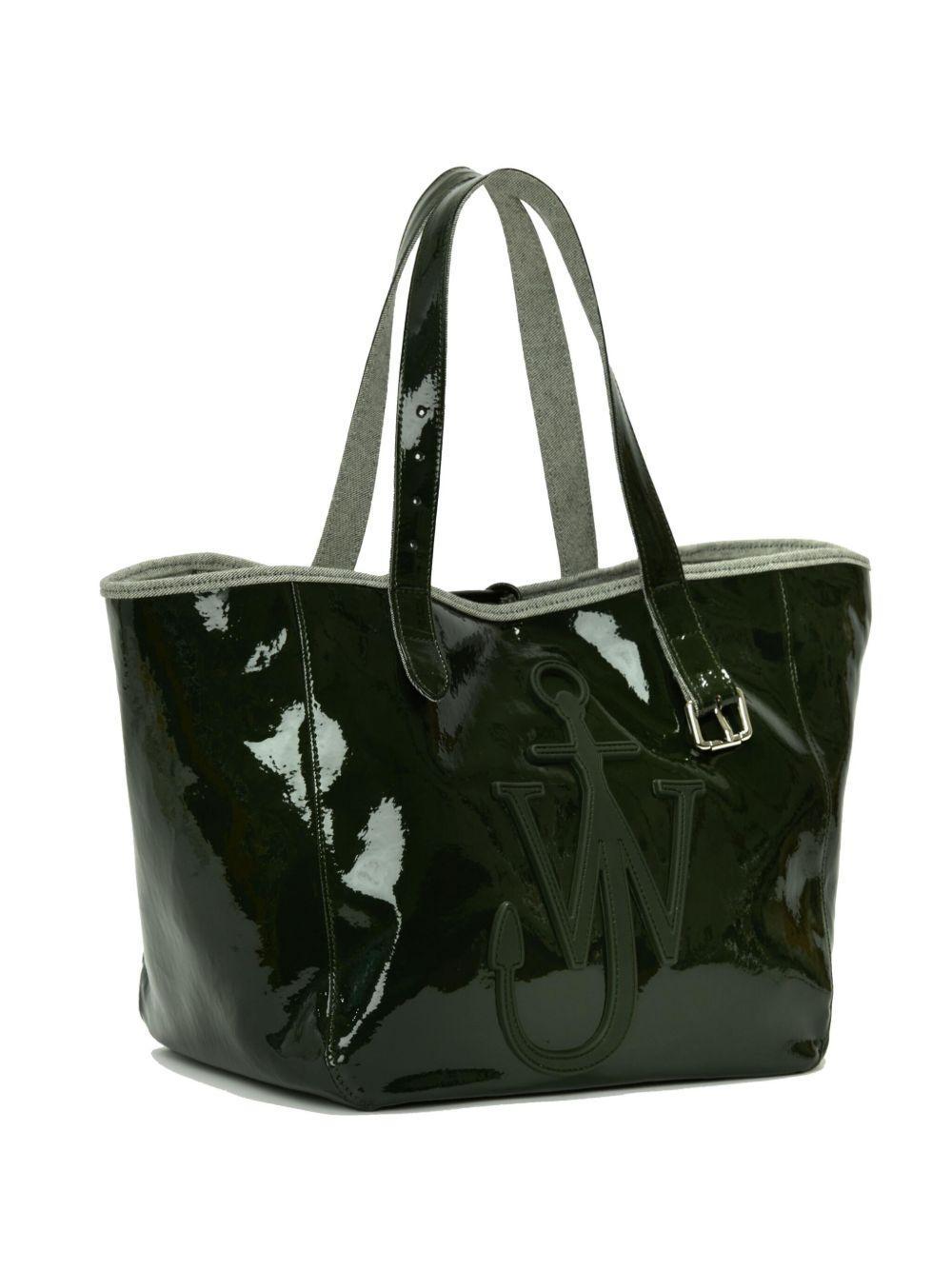 Belt coated-finish denim tote bag  Product Image