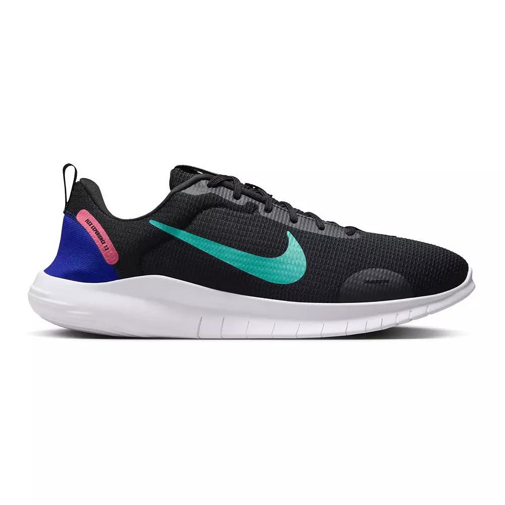 Nike Flex Experience Run 12 Men's Road Running Shoes, Size: 14, Black Green Frost Product Image