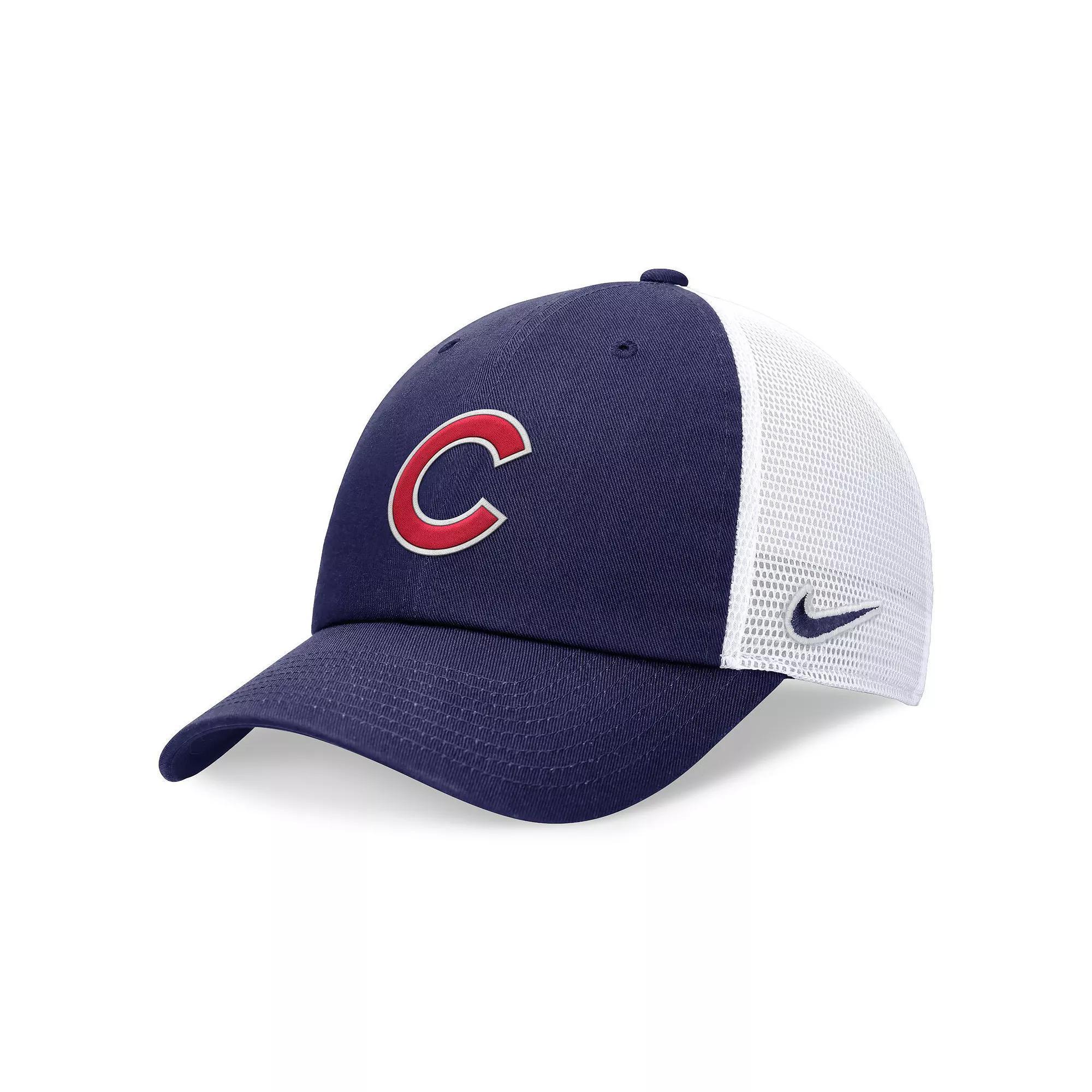 Men's Nike Navy Houston Astros Evergreen Wordmark Trucker Adjustable Hat, Size: Medium/Large, Blue Product Image