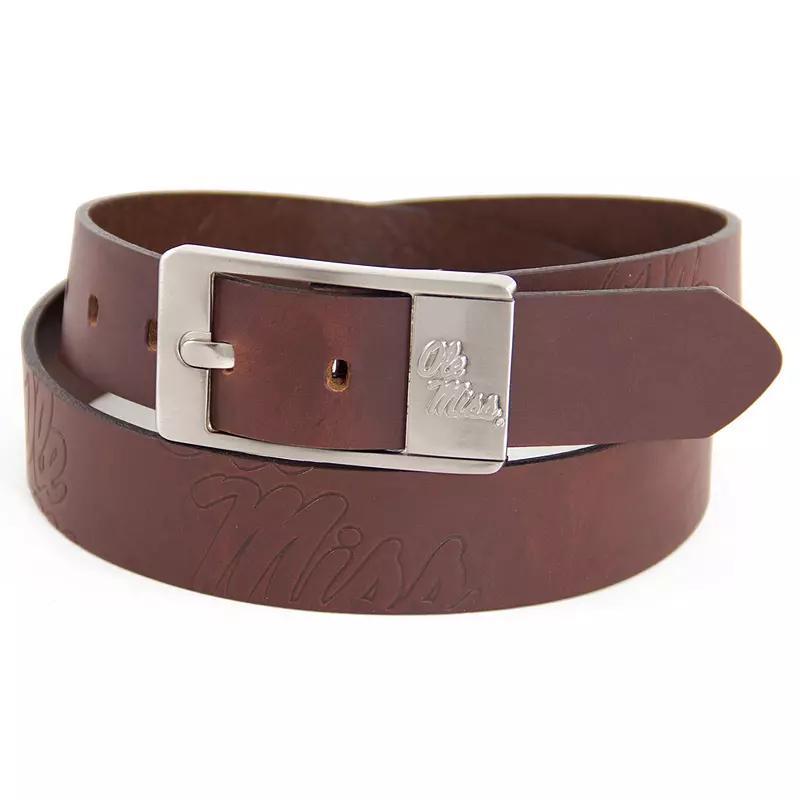 Men's Ole Miss Rebels Brandish Leather Belt, Size: 38, Team Product Image