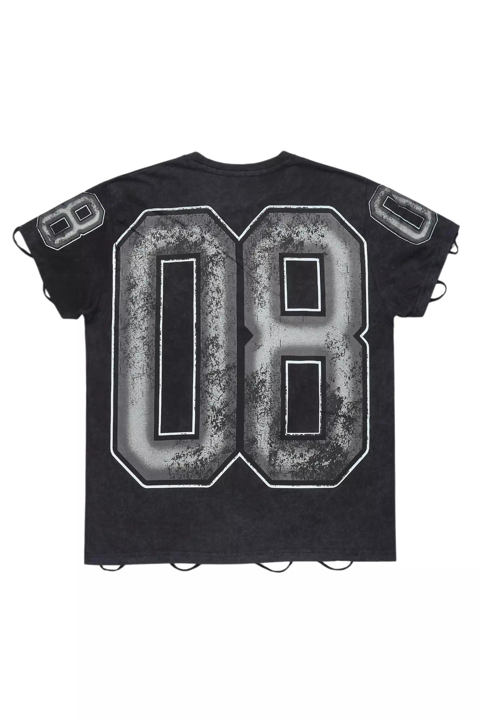 Tariqa Black/White Oversized T-Shirt Female Product Image