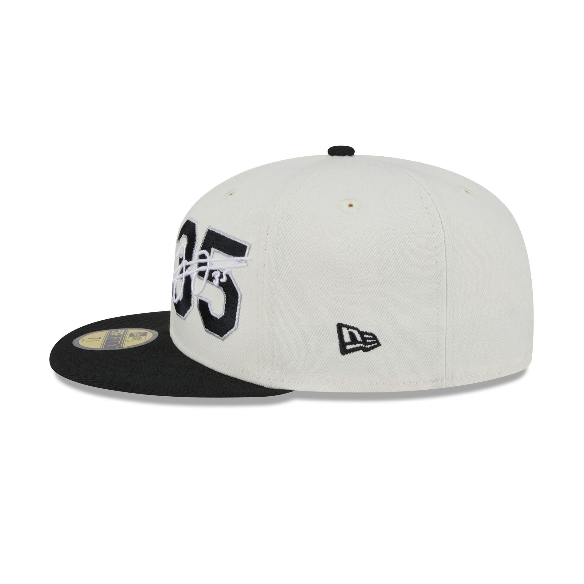 Chicago White Sox Frank Thomas Chrome White 59FIFTY Fitted Hat Male Product Image