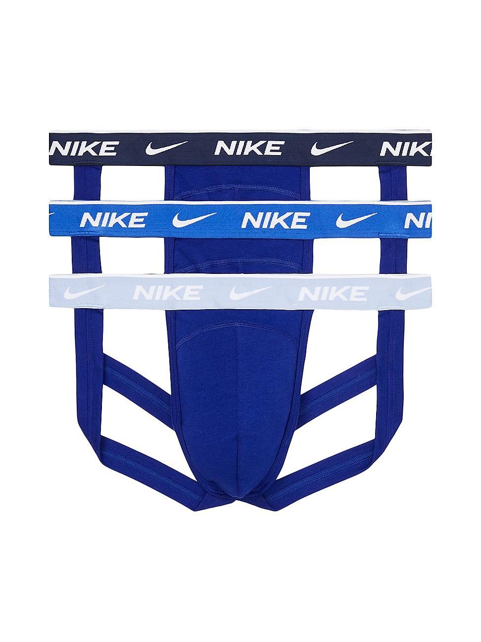Men's Nike Dri-FIT Essential 3-pack Stretch Jockstraps, Size: XXL, Black Product Image