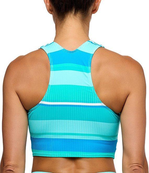 Next by Athena Bermuda Stripe Harmony Rib Texture High Waist Swim Bottom Product Image