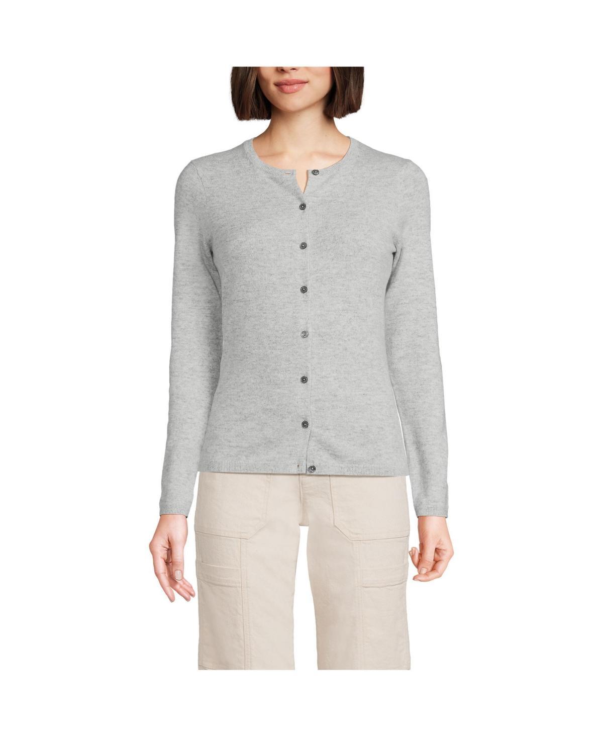 Women's Lands' End Classic Cashmere Cardigan Sweater, Size: Small, Deep  Blue Product Image