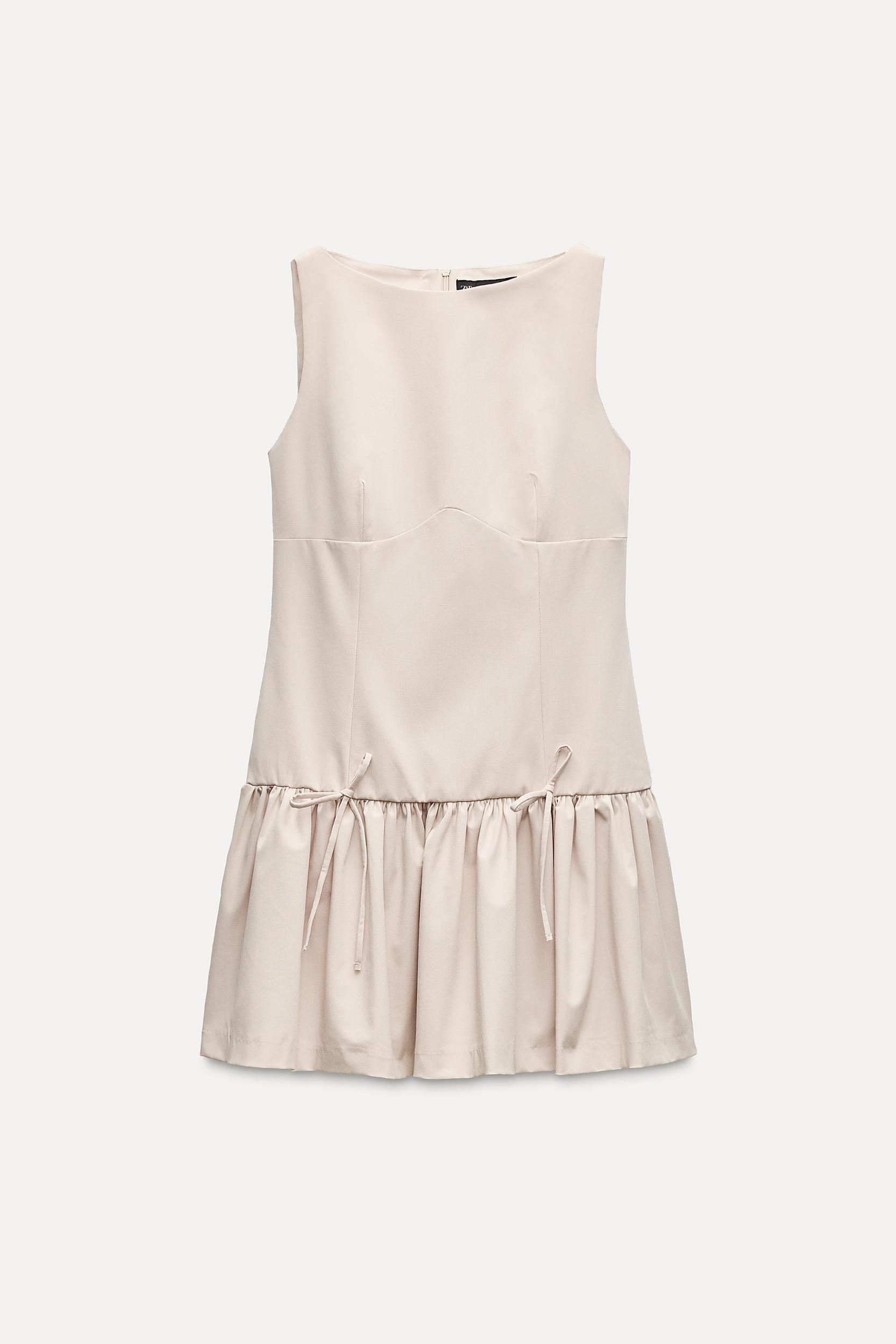 SHORT DRESS WITH BOWS Product Image