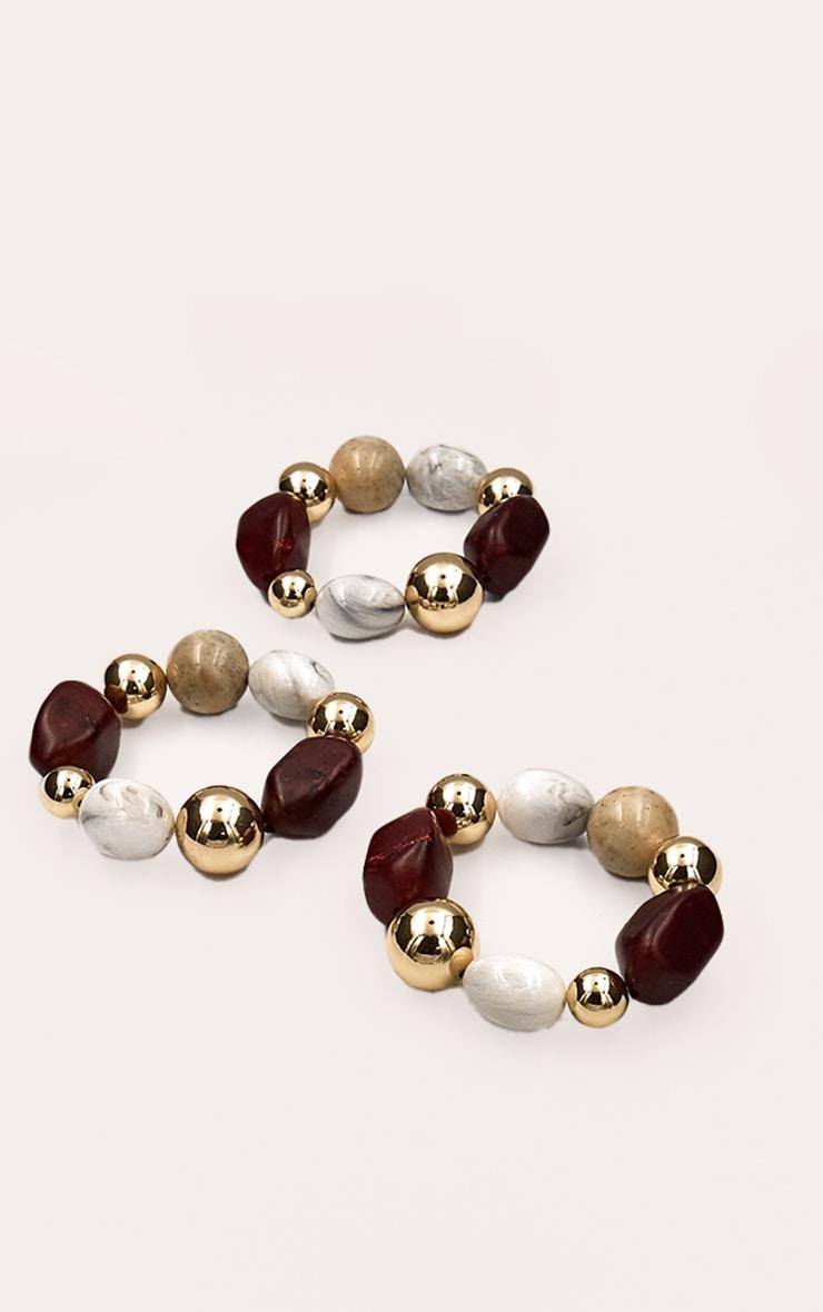 Brown Chunky Beaded Multipack Bracelet Product Image