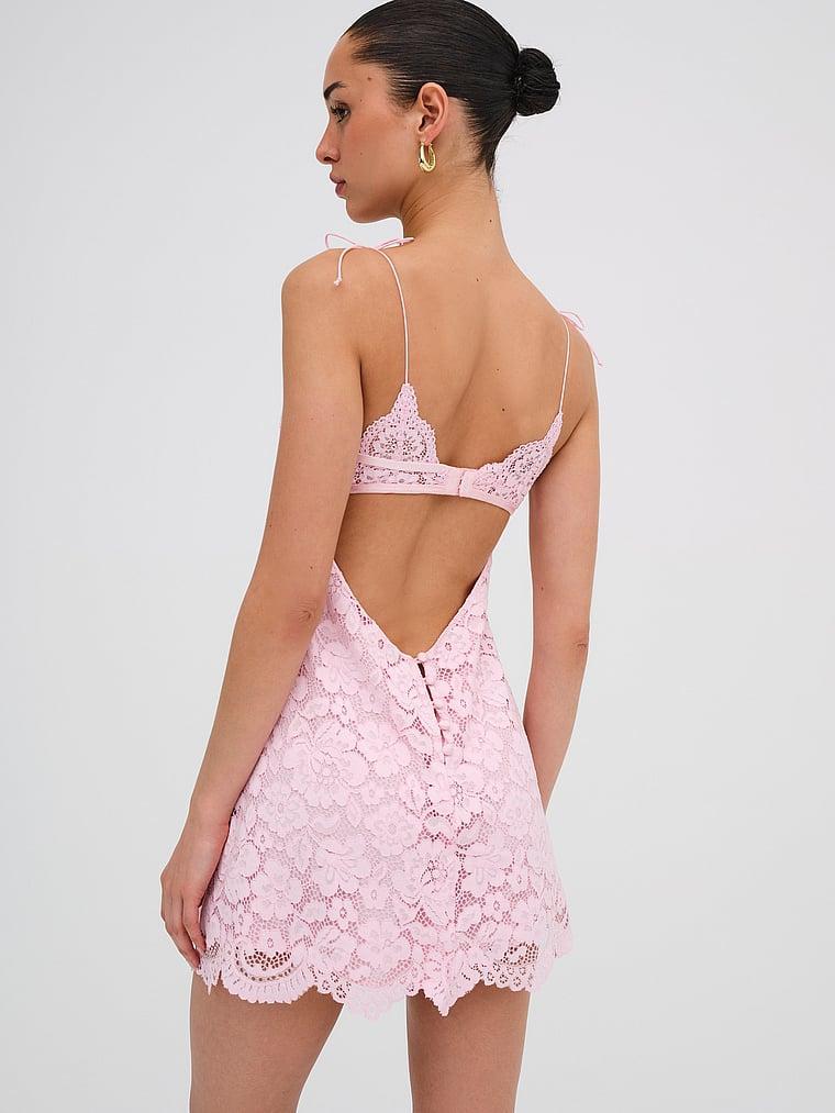 Creamsicle Lace Slip Dress Product Image
