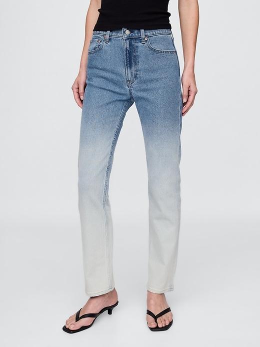 High Rise Ombré '90s Straight Jeans Product Image