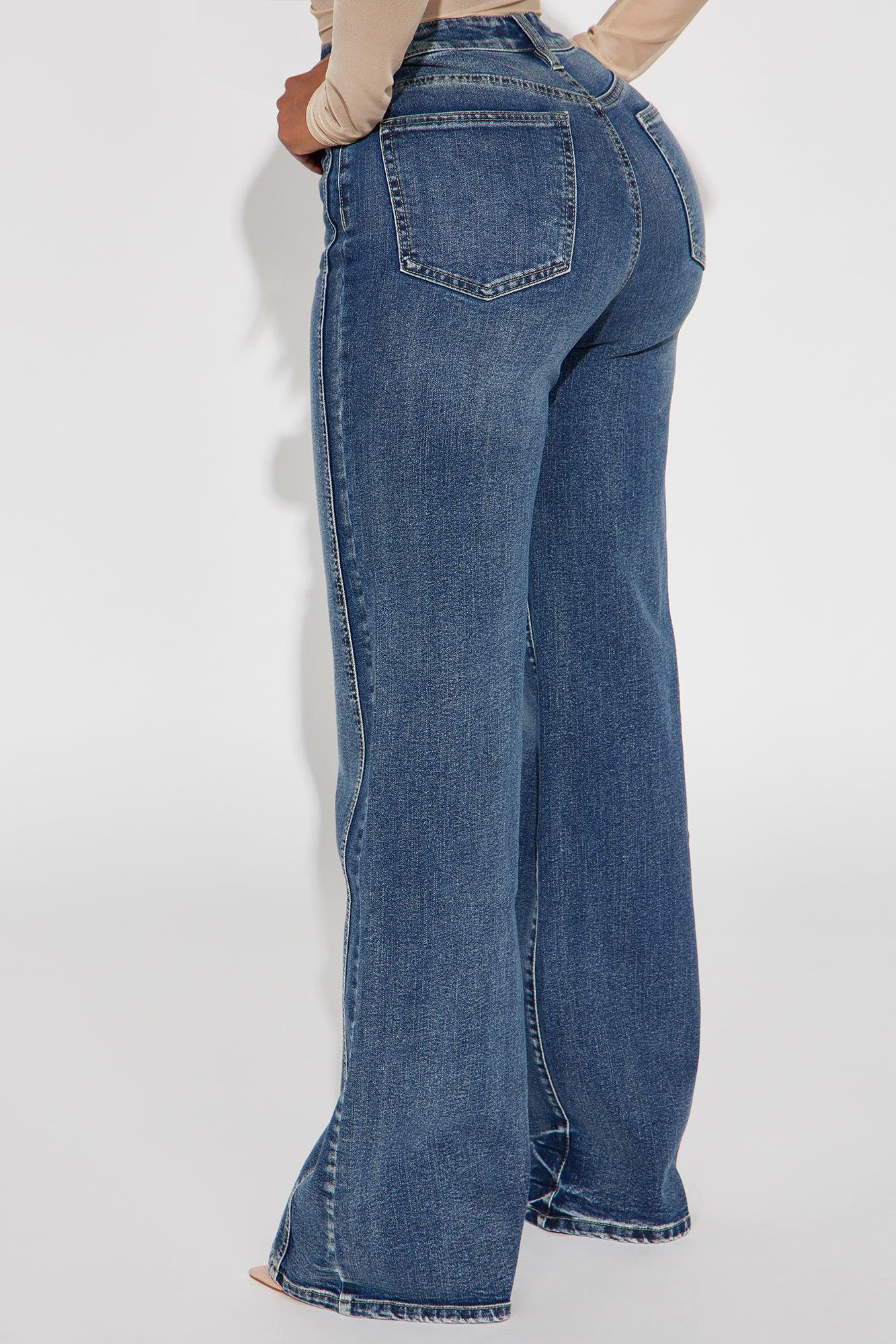Upper West High Rise Stretch Flare Jeans - Dark Wash Product Image