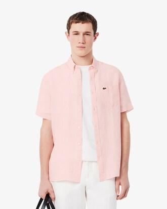 Short Sleeved Linen Shirt Product Image