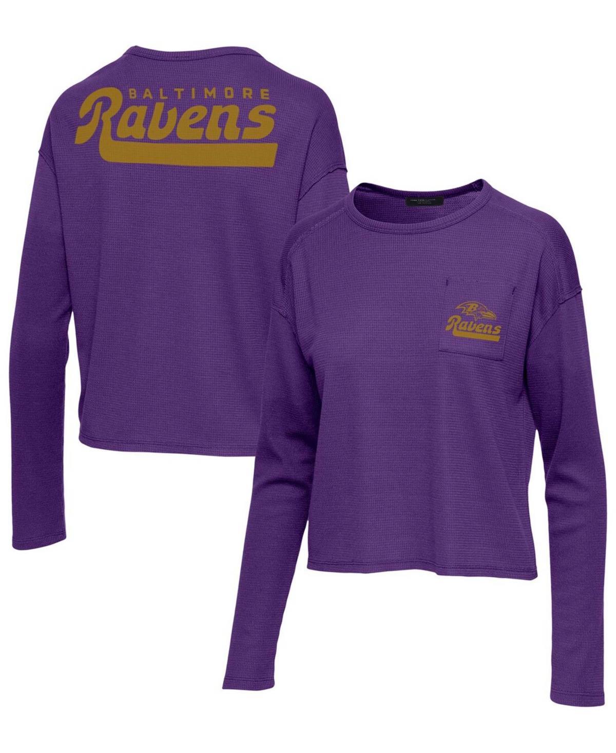 Womens Junk Food Baltimore Ravens Pocket Thermal Long Sleeve T-Shirt Product Image