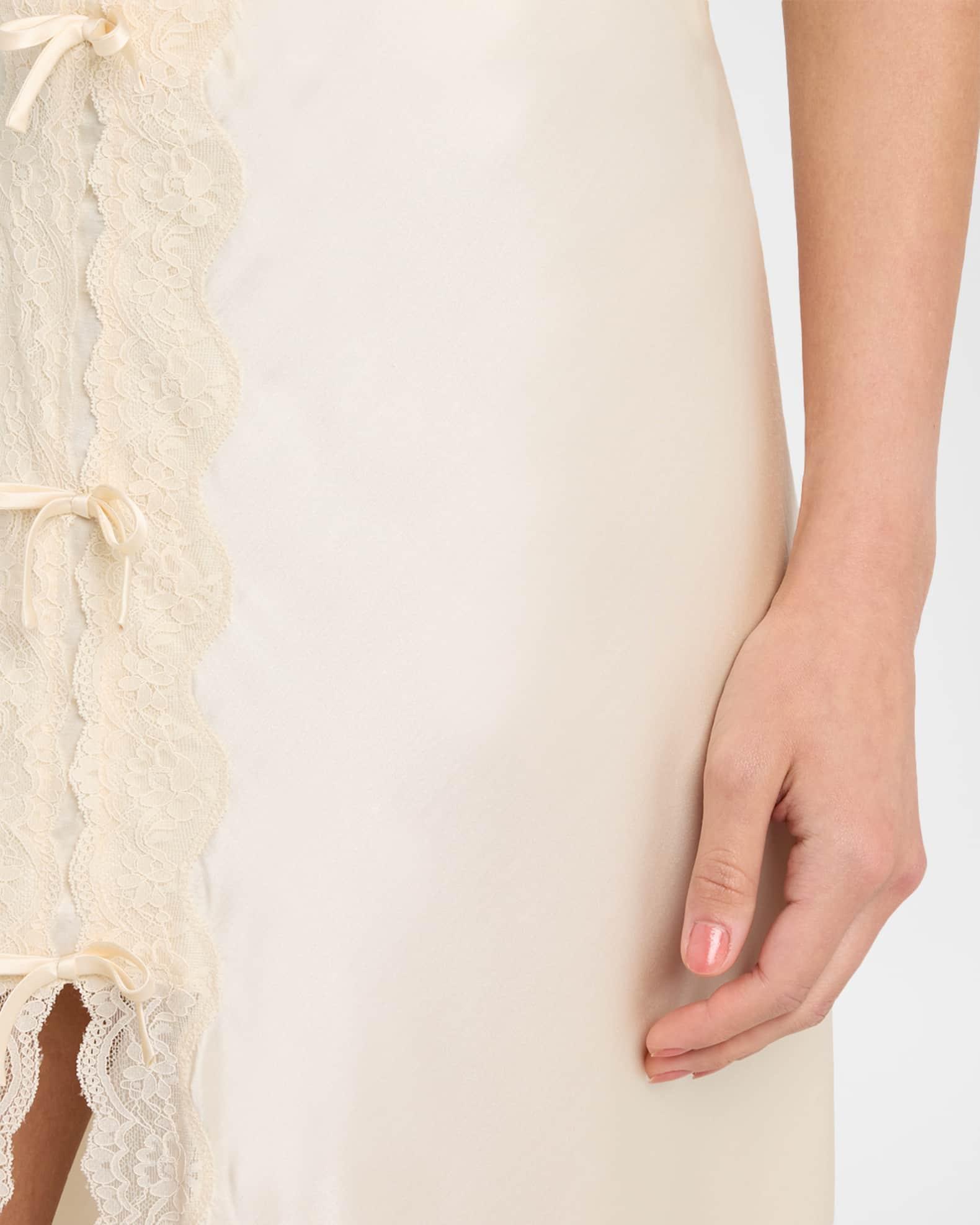 Calder Silk-Blend Maxi Slip Skirt Product Image