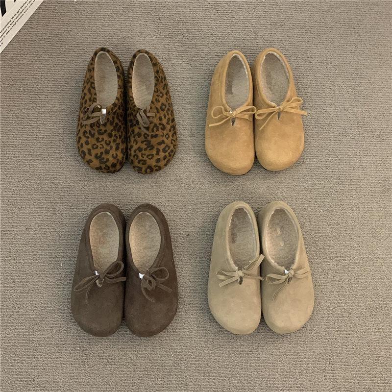 Bow Fleece-Lined Slip-Ons Product Image