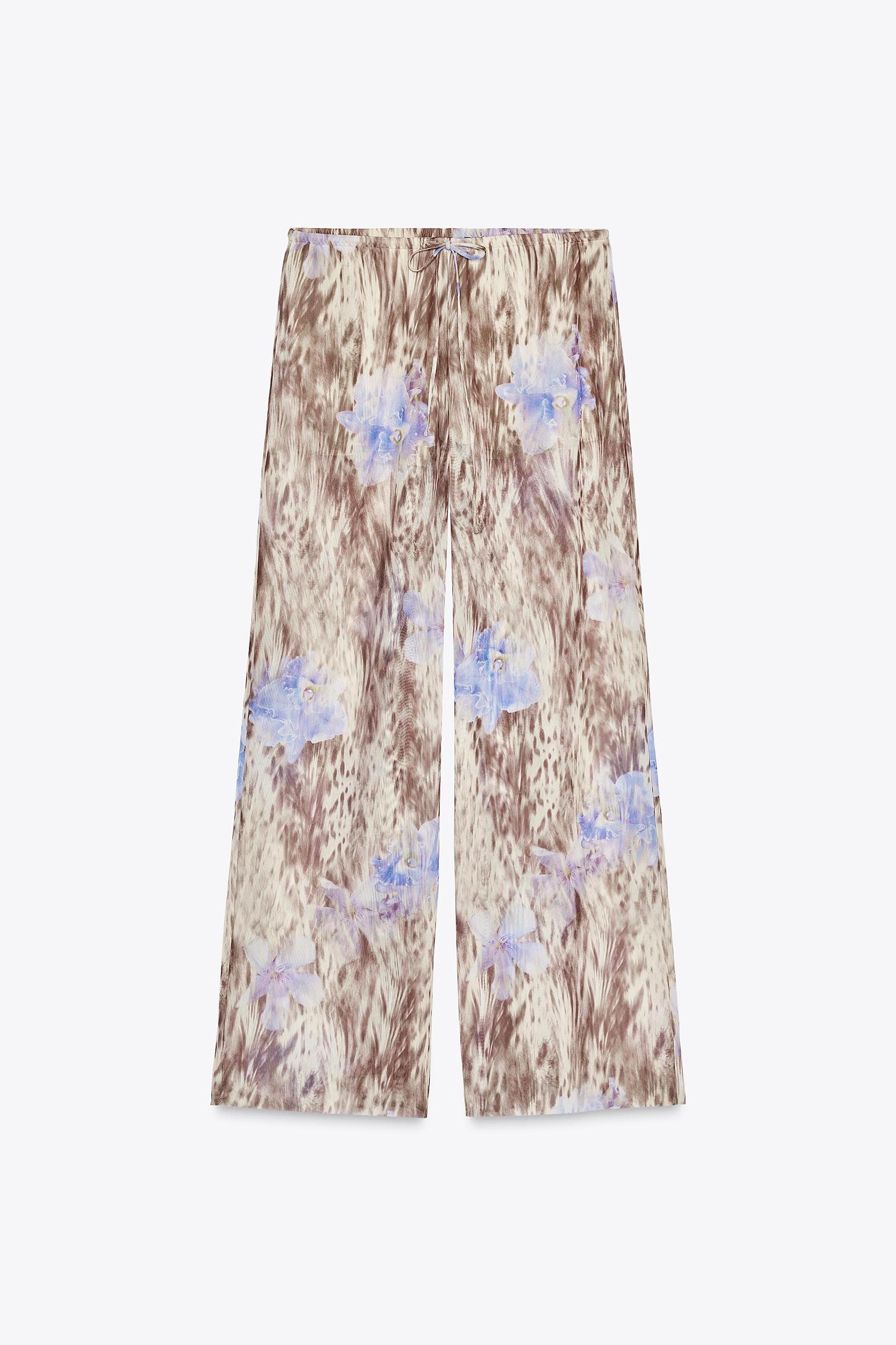 PRINTED TULLE PANTS Product Image