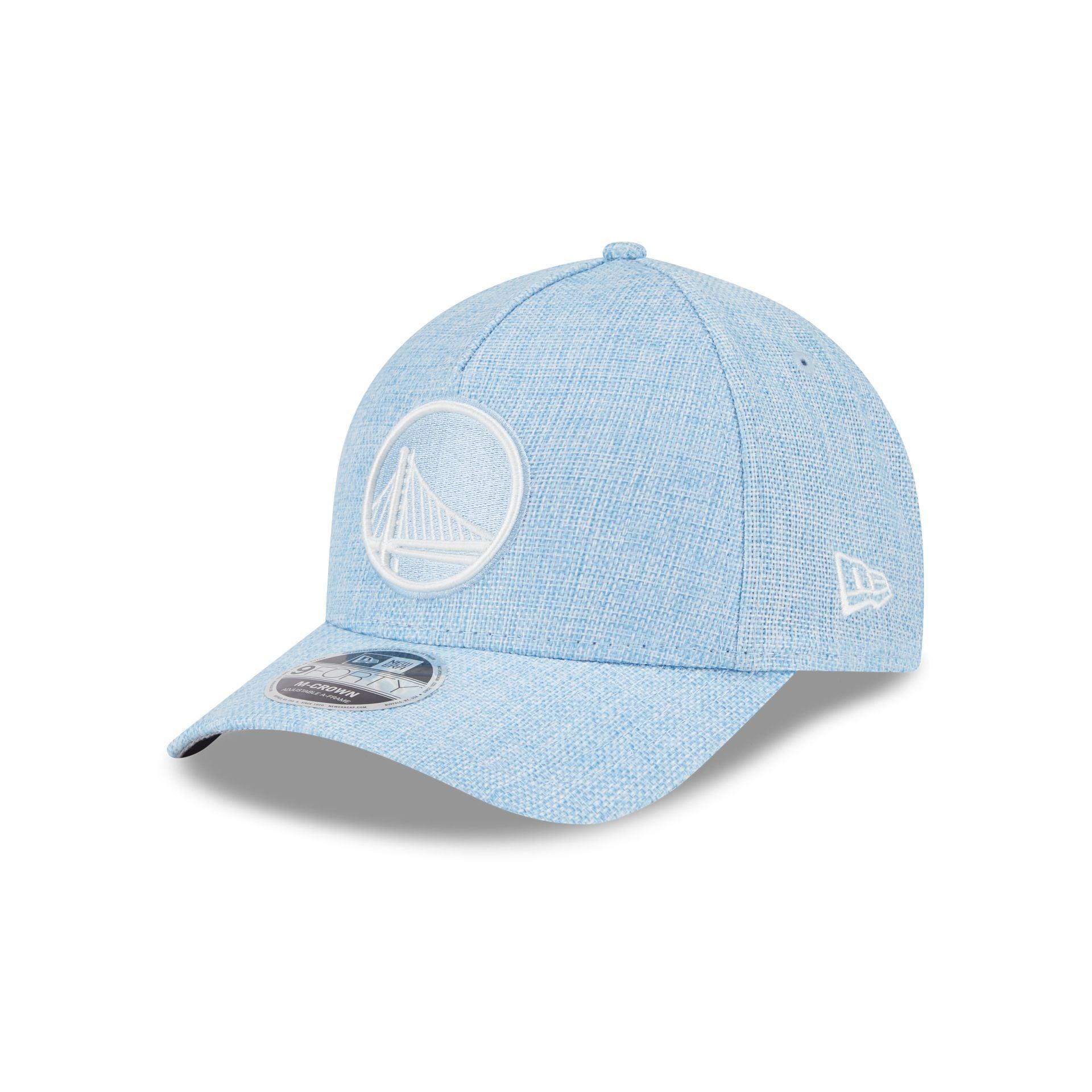 Golden State Warriors Cotton Weaver Blue 9FORTY M-Crown A-Frame Snapback Hat Male Product Image