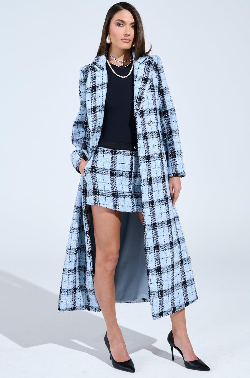 SMOOTH TRANSITION TWEED TRENCH Product Image