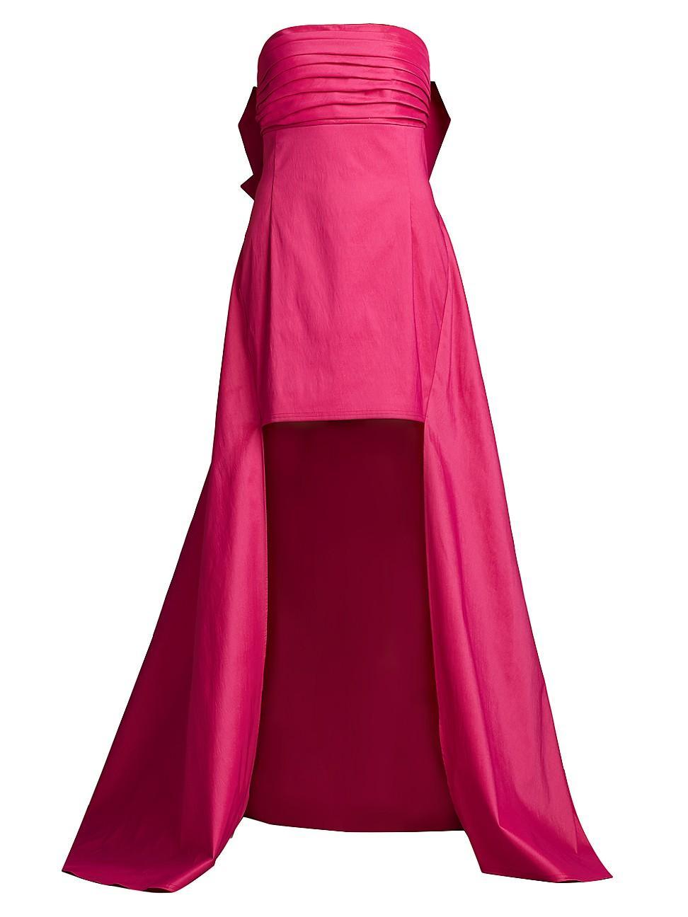 Womens Strapless High-Low Gown Product Image