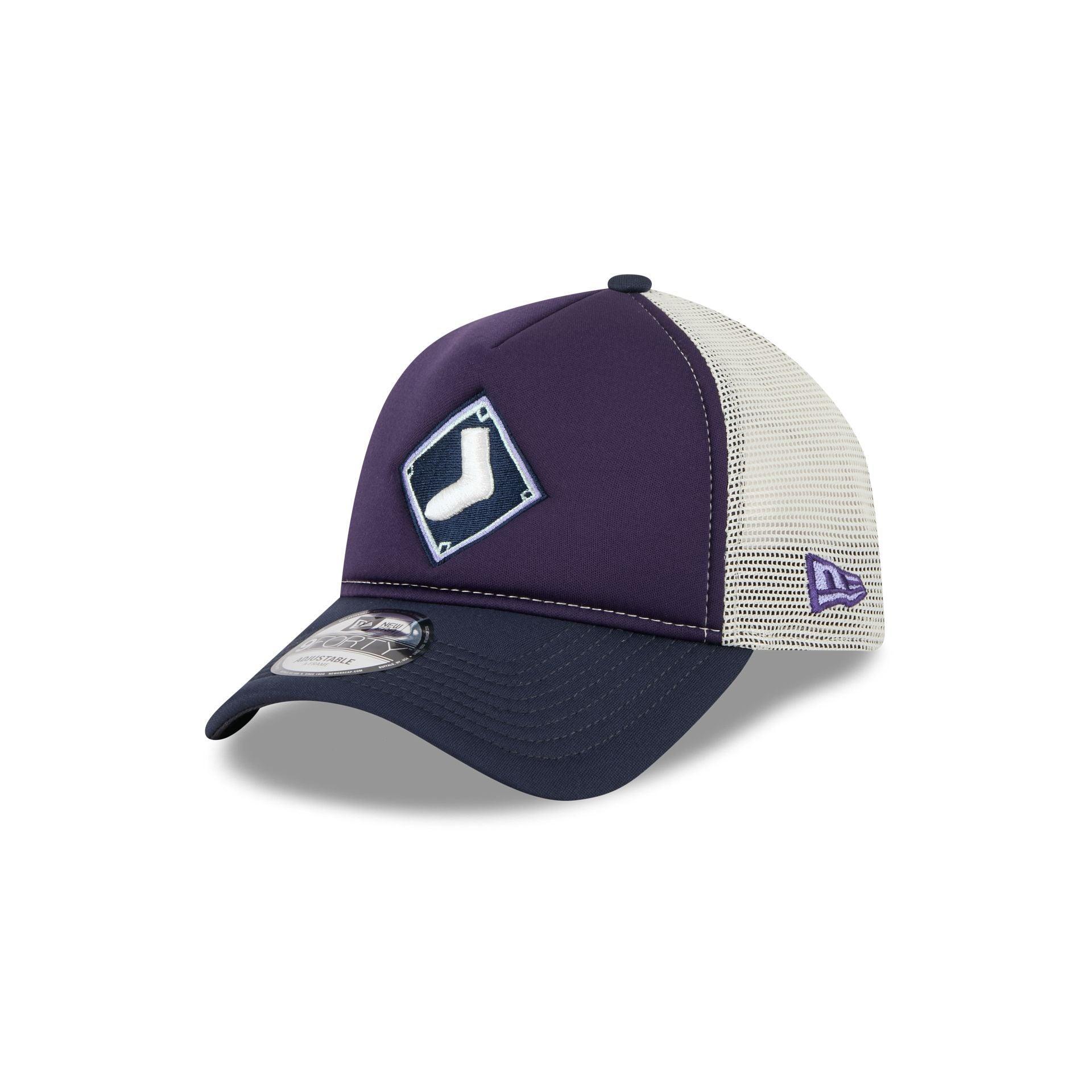 Colorado Rockies Navy Purple 9FORTY A-Frame Trucker Hat Male Product Image