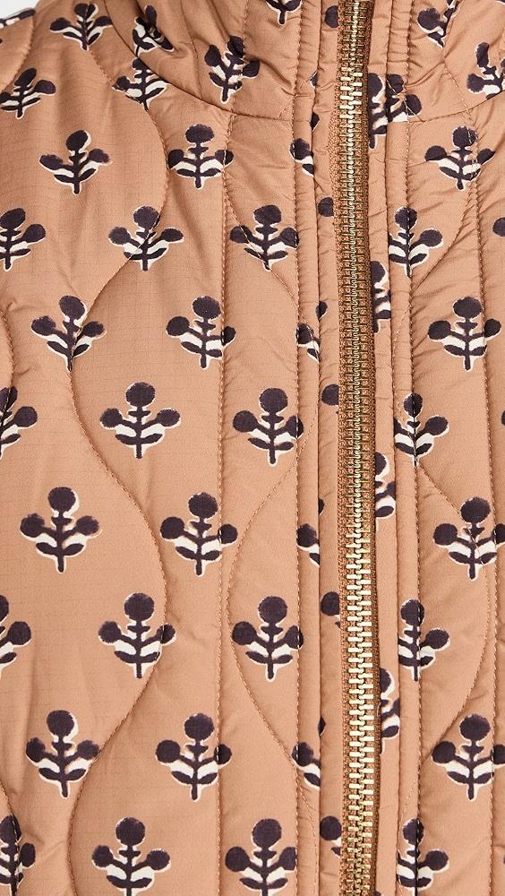 Marea Flower Block Print Quilted Vest | Shopbop Product Image