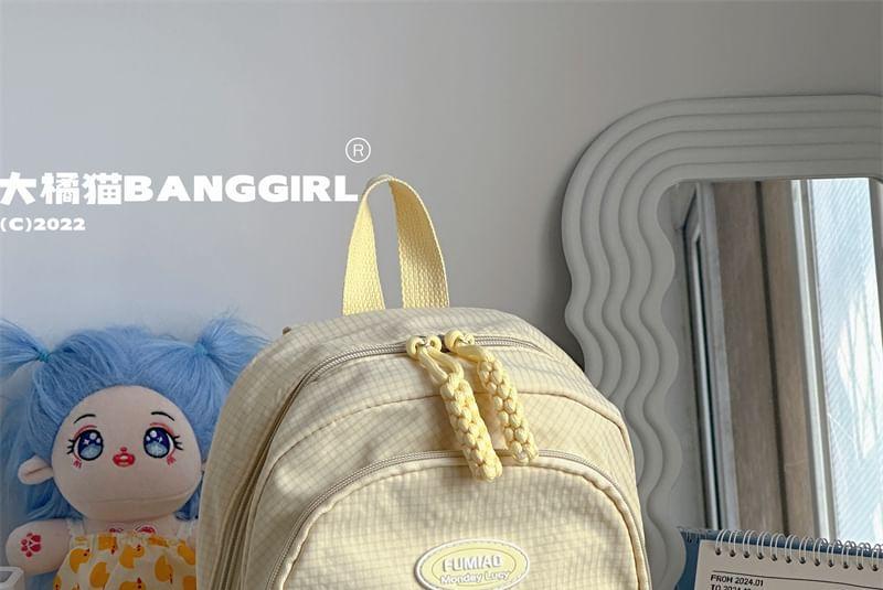 Lettering Nylon Backpack Product Image