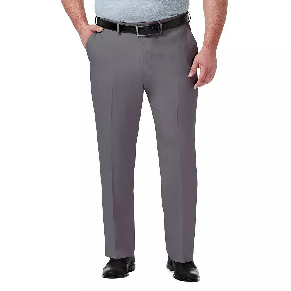 Big & Tall Haggar Premium Comfort Expandable-Waist Classic-Fit Stretch Flat-Front Dress Pants, Mens Product Image