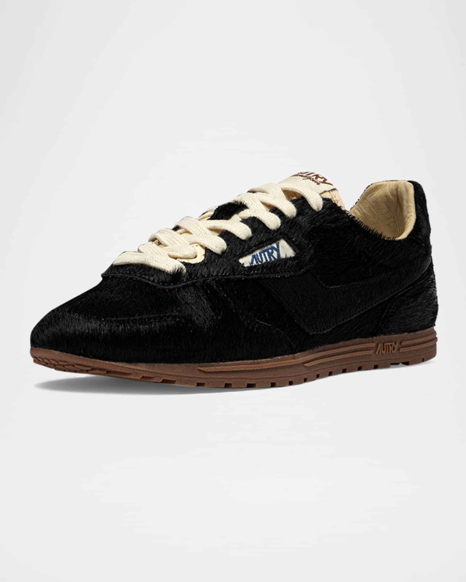 Windspin Pony Hair Retro Trainer Sneakers Product Image