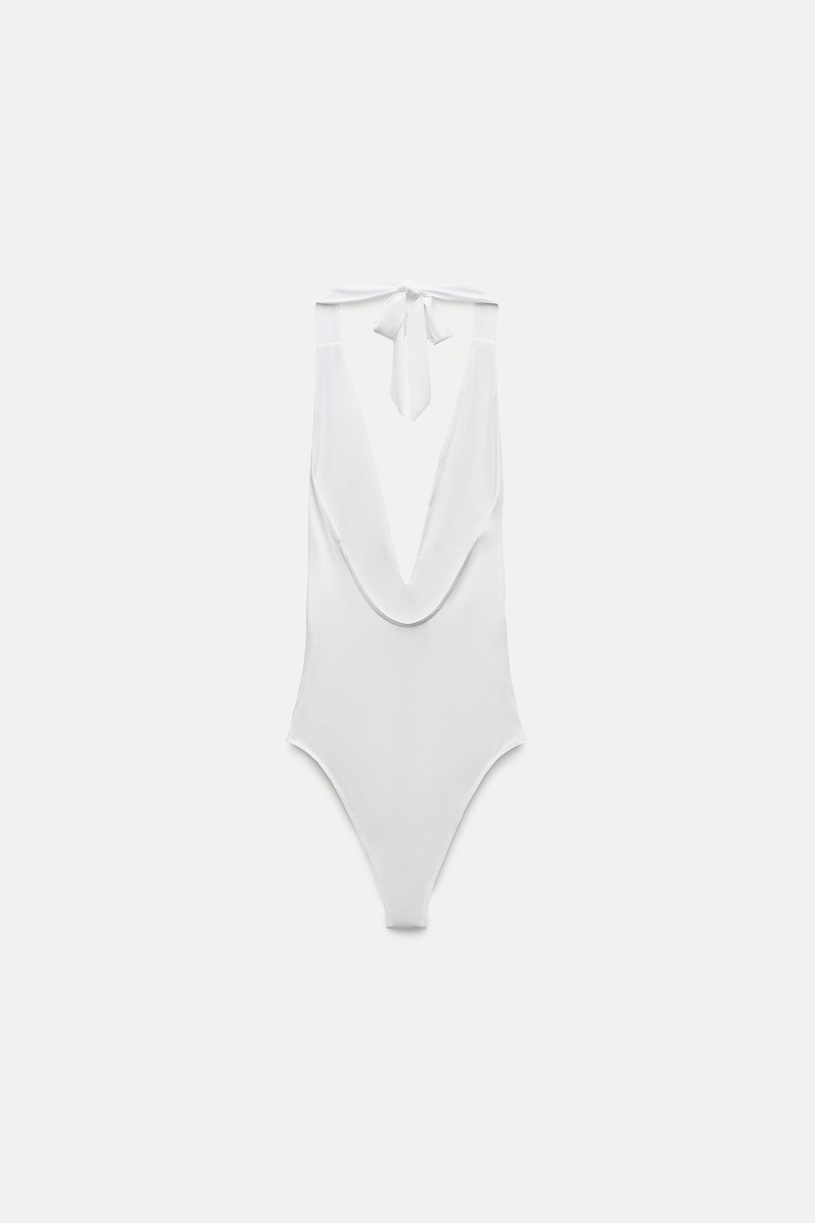 POLYAMIDE HALTER BODYSUIT Product Image