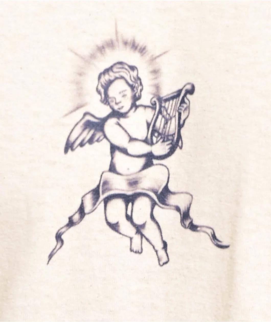 Empyre Rose Cherub Natural T-Shirt Product Image