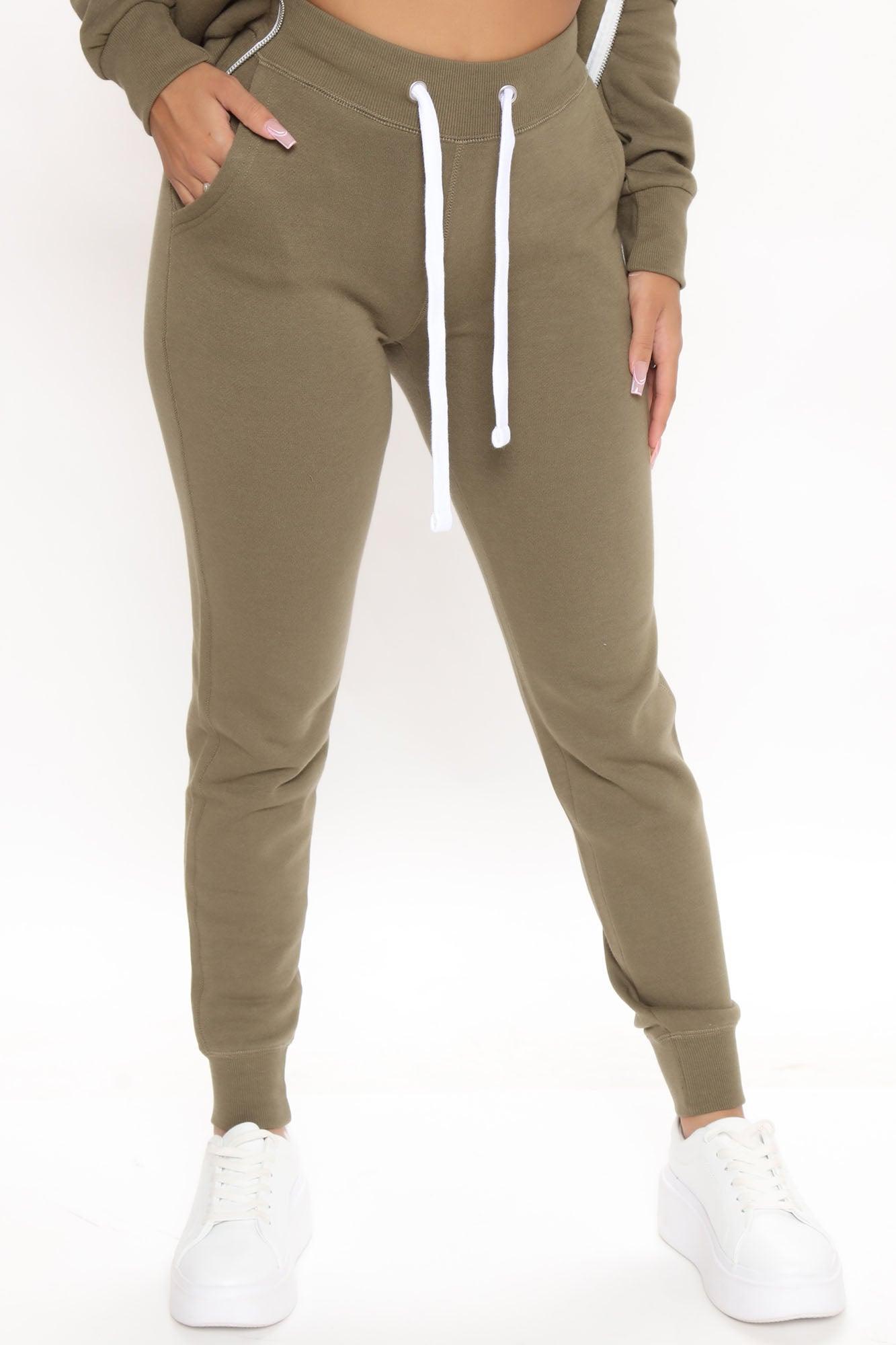 Relaxed Vibe Joggers - Olive Product Image